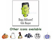 Sugar Cookie - Square Sticker (Halloween)