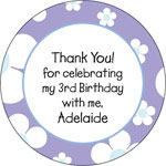 Gift Stickers by iDesign - Daisies Pastel Purple (Everyday)