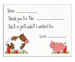Sugar Cookie Fill-In Thank You Notes - TK-BH