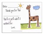 Sugar Cookie Fill-In Thank You Notes - TK-GF
