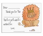 Sugar Cookie Fill-In Thank You Notes - TK-LN