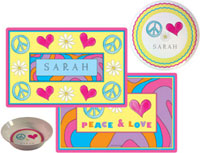 Kelly Hughes Designs - Tabletop 3-Piece Sets (Peace Love Eat) (set838)
