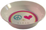 Kelly Hughes Designs - Bowls (Peace Love Eat) (b838)