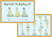 Kelly Hughes Designs - Placemats (Party Hats ) (p818)