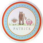 Kelly Hughes Designs - Melamine Plates (Down On The Farm) (plt827)