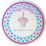 Kelly Hughes Designs - Melamine Plates (Birthday Cupcake) (plt835)
