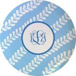 Kelly Hughes Designs - Melamine Plates (Blue Vines) (plt918)