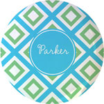 Kelly Hughes Designs - Melamine Plates (Blue Geo) (plt929)