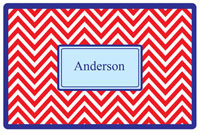 Kelly Hughes Designs - Placemats (Red Chevron) (p915)