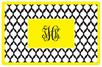 Kelly Hughes Designs - Placemats (Black Lattice) (p921)