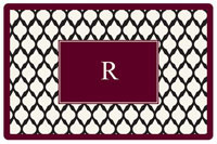 Kelly Hughes Designs - Placemats (Bordeaux Lattice) (p923)