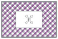 Kelly Hughes Designs - Placemats (Purple Gingham) (p925)
