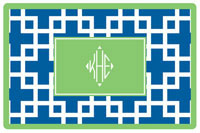 Kelly Hughes Designs - Placemats (Squared Blue) (p931)