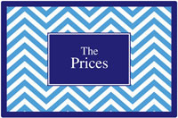 Kelly Hughes Designs - Placemats (Blue Chevron) (p952)