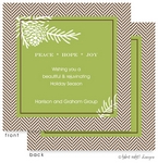 Take Note Designs - Fall/Thanksgiving Greeting Cards (Pine Cones and Tweed in Green)