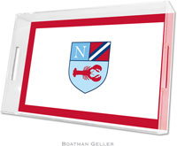 Boatman Geller Lucite Trays - Crest Lobster (Large) (#LTL1)