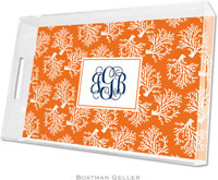 Boatman Geller Lucite Trays - Coral Repeat (Large) (#LTL16)