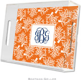 Boatman Geller Lucite Trays - Coral Repeat (Small) (#LTS16)