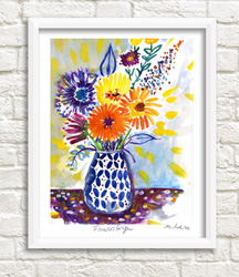 Framable Art Prints by Michele Pulver/Another Creation - Flowers for You