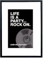 Checkerboard - Personalized Wall Art (Life is a Party) (WAL-HBP-Q)