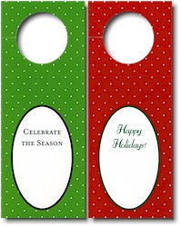 Boatman Geller - Wine Tags (Swiss Dot Green/Swiss Dot Red) (17936-17908-17909)
