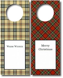 Boatman Geller - Wine Tags (Town Plaid/Plaid Red) (17937-17910-17911)