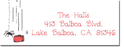 Blue Mug Designs Return Address Labels - Spider's Web Blue Mug Designs Return Address Labels - Spider's Web