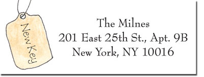 Blue Mug Designs Return Address Labels - Key With Tag Blue Mug Designs Return Address Labels - Key With Tag
