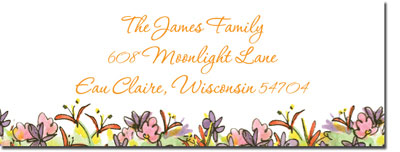 Blue Mug Designs Return Address Labels - Flower Box Blue Mug Designs Return Address Labels - Flower Box