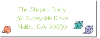 Blue Mug Designs Return Address Labels - Boy Bassinet Blue Mug Designs Return Address Labels - Boy Bassinet