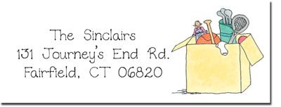 Blue Mug Designs Return Address Labels - This End Up! Blue Mug Designs Return Address Labels - This End Up!