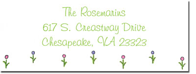 Blue Mug Designs Return Address Labels - Tiny Florals Blue Mug Designs Return Address Labels - Tiny Florals