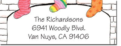 Blue Mug Designs Return Address Labels - Stocking Trio Blue Mug Designs Return Address Labels - Stocking Trio