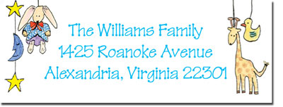 Blue Mug Designs Return Address Labels - Boy Mobile Blue Mug Designs Return Address Labels - Boy Mobile