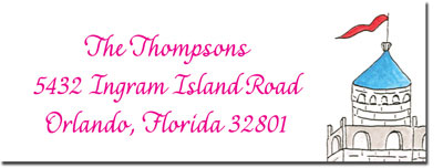Blue Mug Designs Return Address Labels - Princess Blue Mug Designs Return Address Labels - Princess