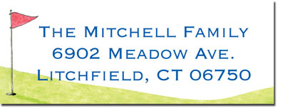 Blue Mug Designs Return Address Labels - Boy Golfer Blue Mug Designs Return Address Labels - Boy Golfer
