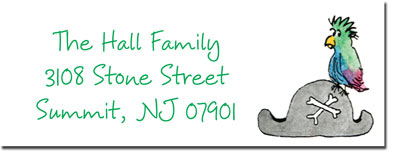Blue Mug Designs Return Address Labels - Pirate Blue Mug Designs Return Address Labels - Pirate