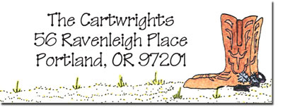 Blue Mug Designs Return Address Labels - Cowboy Blue Mug Designs Return Address Labels - Cowboy