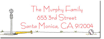 Blue Mug Designs Return Address Labels - T-Ball Blue Mug Designs Return Address Labels - T-Ball