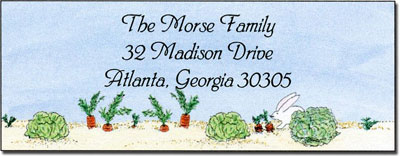 Blue Mug Designs Return Address Labels - Girl In The Garden Blue Mug Designs Return Address Labels - Girl In The Garden