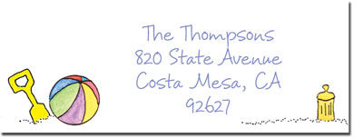 Blue Mug Designs Return Address Labels - Sister At The Beach Blue Mug Designs Return Address Labels - Sister At The Beach