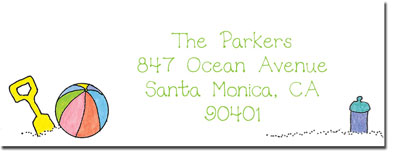 Blue Mug Designs Return Address Labels - Brother At The Beach Blue Mug Designs Return Address Labels - Brother At The Beach