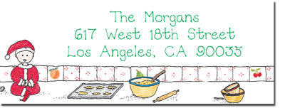 Blue Mug Designs Return Address Labels - Christmas Cookie Baby Blue Mug Designs Return Address Labels - Christmas Cookie Baby