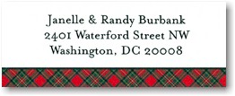 Address Labels by Boatman Geller - Red Plaid