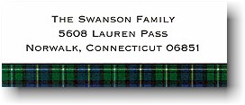 Address Labels by Boatman Geller - Blackwatch Plaid (Holiday)