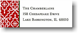 Address Labels by Boatman Geller - Wrought Iron Red (Holiday)