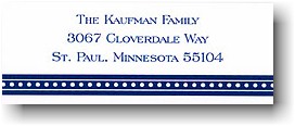 Address Labels by Boatman Geller - Beaded Navy (Holiday)