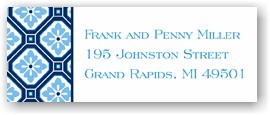 Holiday Address Labels by Boatman Geller - Geo Pattern Navy Holiday Address Labels by Boatman Geller - Geo Pattern Navy
