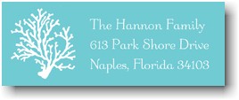Address Labels by Boatman Geller - Coral Teal (Holiday) Address Labels by Boatman Geller - Coral Teal (Holiday)