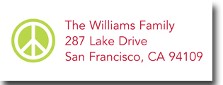Address Labels by Boatman Geller - Peace Sign Lime (Holiday) Address Labels by Boatman Geller - Peace Sign Lime (Holiday)